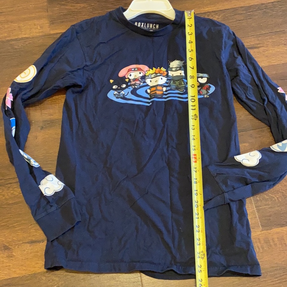 Boxlunch Hello Kitty LONG SLEEVE TEE SHIRT NARUTO SHIPPUDEN SZ S - Picture 9 of 9